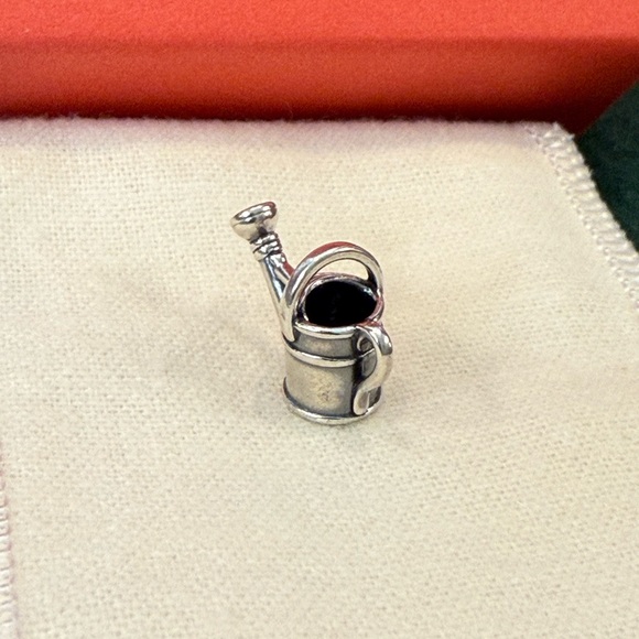 Retired James Avery Sterling Silver Watering Can Charm - Picture 4 of 6